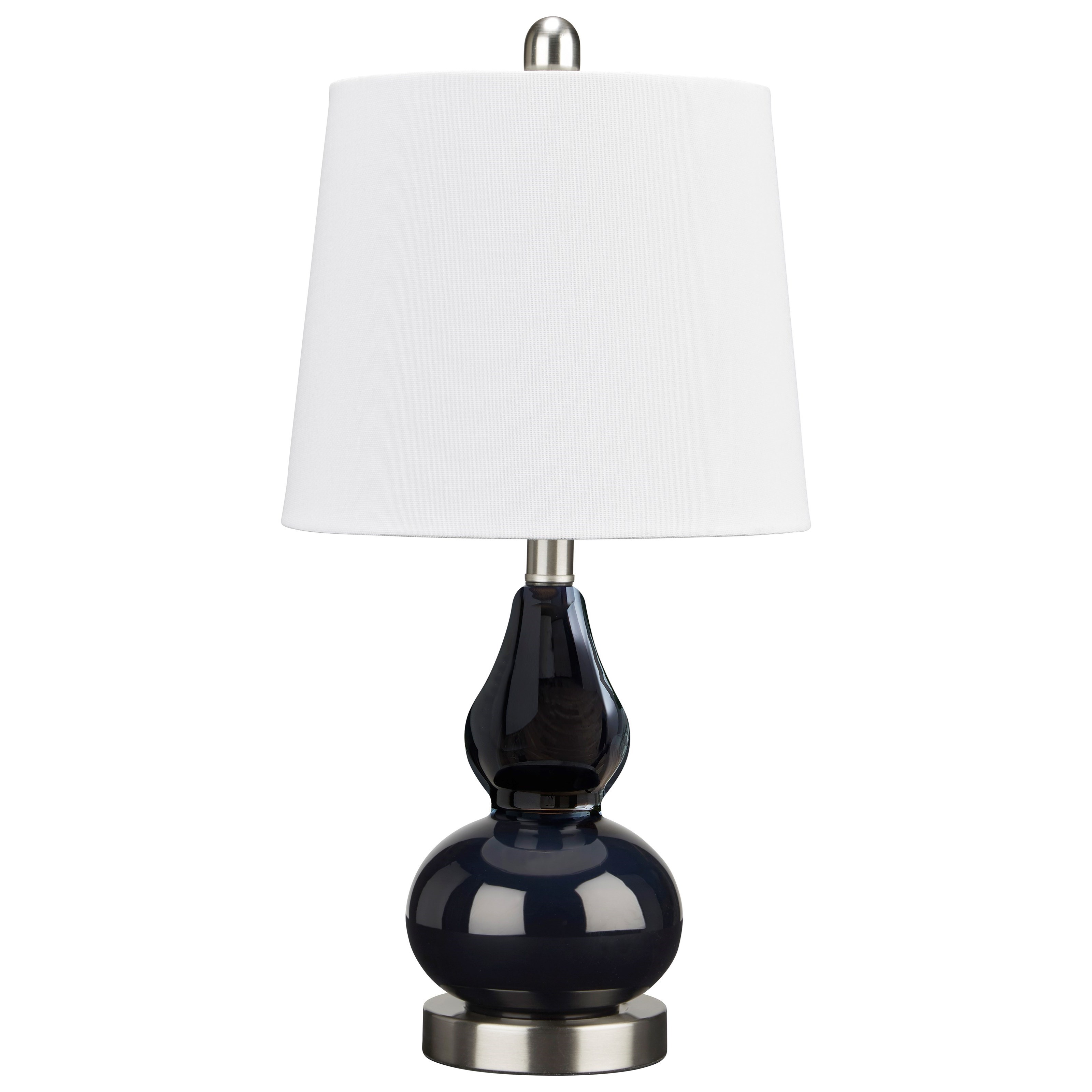 Signature Design by Ashley Lamps Contemporary Makana Navy/Silver
